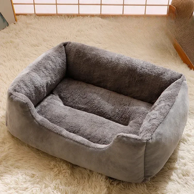 50×40cm Mata do gniazda dla kota Zimowy prostokątny materac dla psa Małe i średnie psy Teddy Corgi Sofa Podkładki na łóżko Pluszowe gniazdo Produkty dla zwierząt domowych