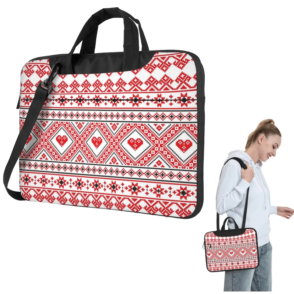 

Croatia Hrvatska Kroatia Hrv Crossbody Laptop Bag Case Computer Bag Resistant Protective Notebook Pouch for Macbook Pro