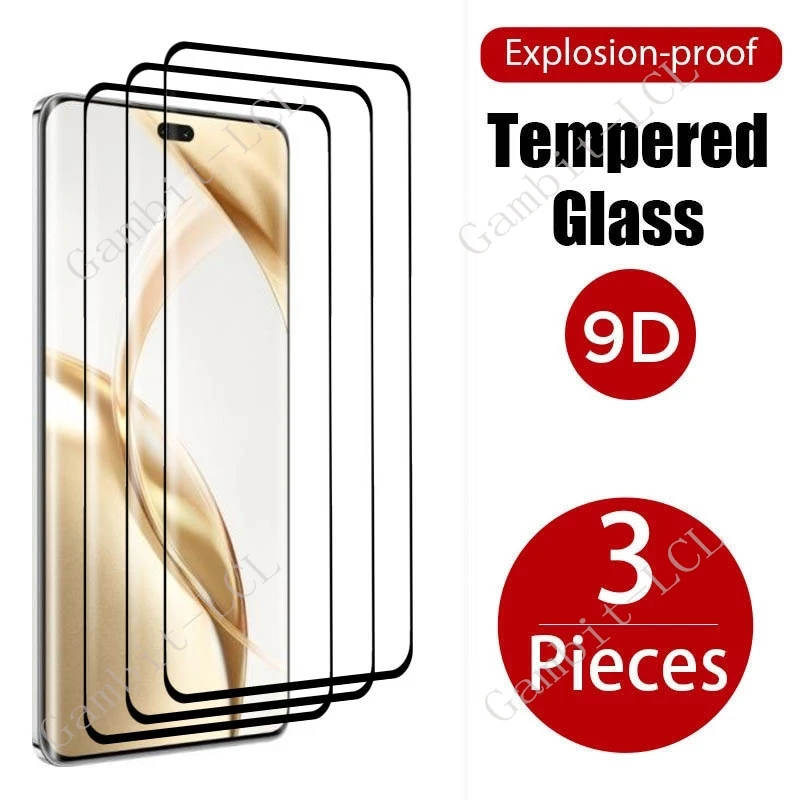 3PCS 9H 3D Curved Tempered Glass For Honor 200 Pro ON Honor200Pro Honor200 200Pro  6.78" Screen Protector Cover Film