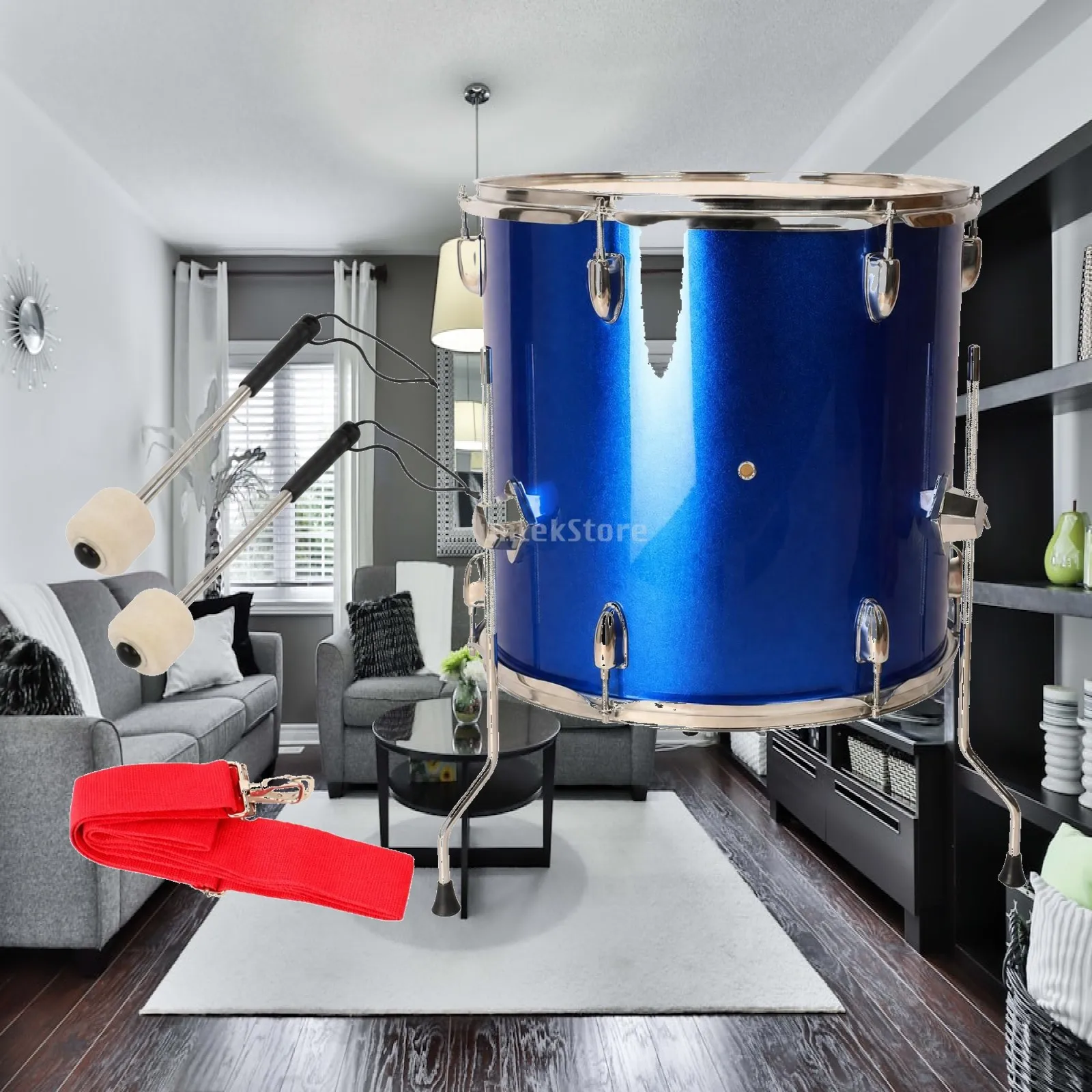 Heavy Duty Cheering Drum Kit with Adjustable Tension for Sports Game Crowd Noise