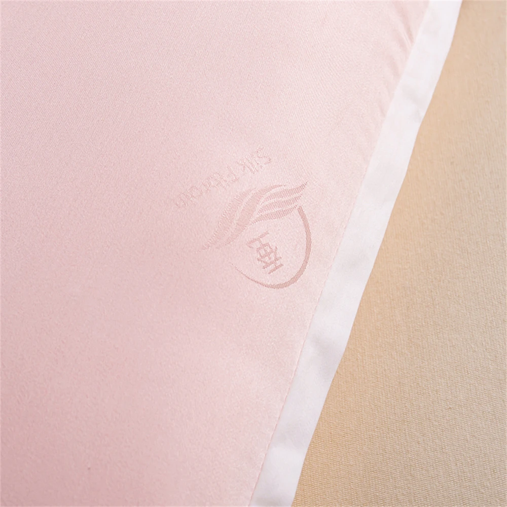 Liv-Esthete Noble Pink 100% Silk Pillow King Queen 3D Style rettangolo cuscino interno in seta per dormire cuscini per la protezione del collo