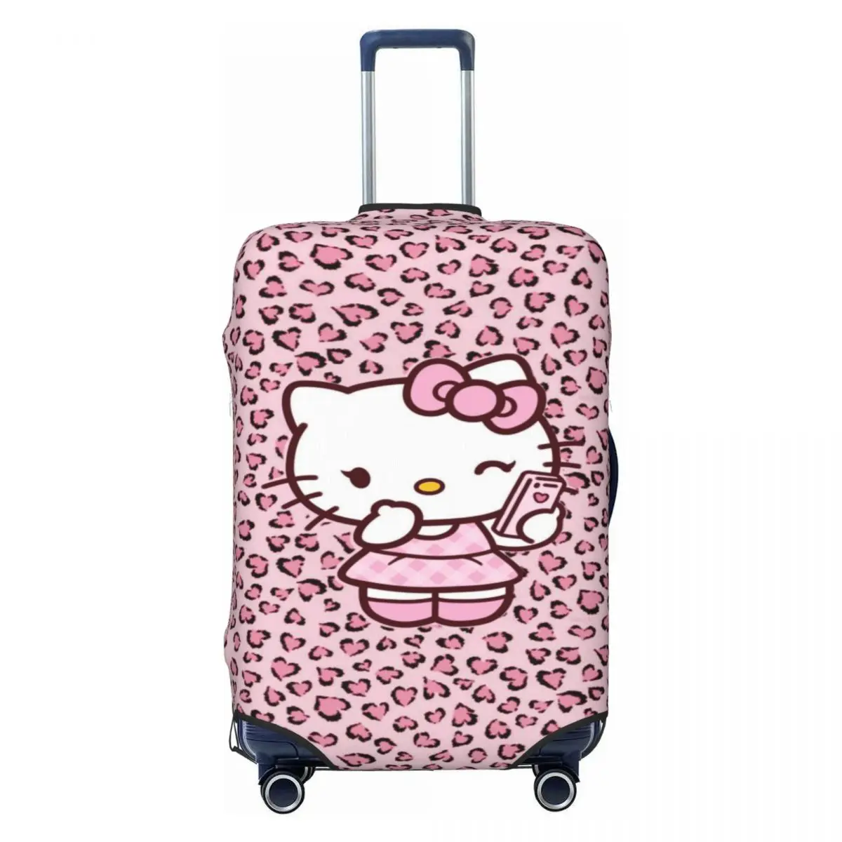 

Custom Hellos Anime Kittys Cartoon Luggage Cover Elastic Travel Suitcase Protective Covers Fits 18-32 Inch