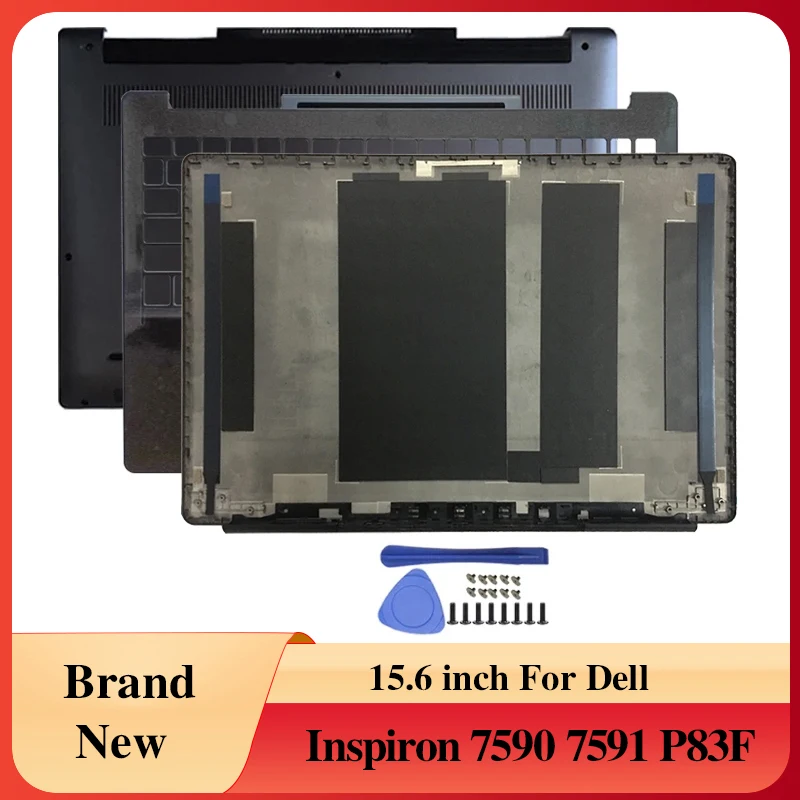 

NEW Laptops Case No-touch For Dell Inspiron 7590 7591 P83F Notebook Screen LCD Back Cover/Palmrest/Bottom Case/Black Accessories