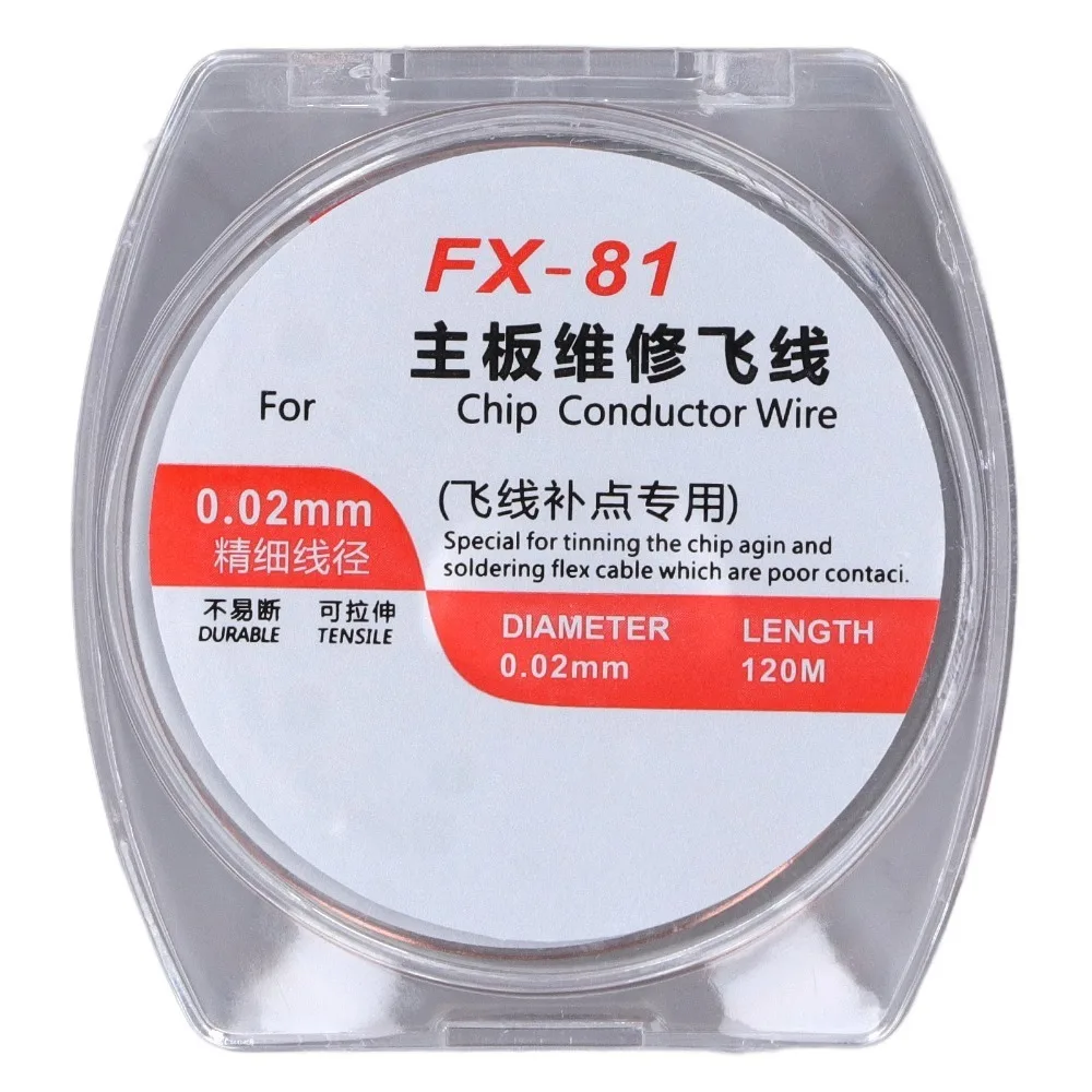0.02mm hone Motherboard Soldering Jump Wire Copper ABS PCB Repair Copper Wire 120m Length Soldering Jump Wire