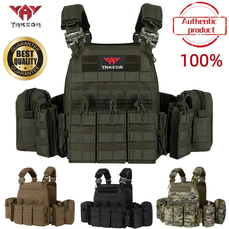 

Тренировочный жилет YAKEDA с быстрым снятием, съемными и расширяемыми элементами, удобный, дышащий, износостойкий и устойчивый к разрывам.