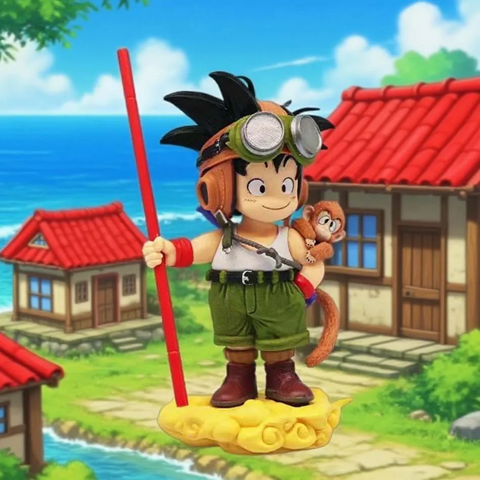 

Dragon Ball аниме фигурка Сон Гоку и фигурки обезьяны 16 см ПВХ статуя модель Коллекционное украшение комнаты детские рождественские подарки