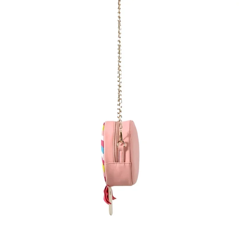 PU Crossbody Bag for Women Creative Unique Rainbow Colored Lollipop Shoulder BAG Design Luxury Chain Handbag Purse Designer Bags
