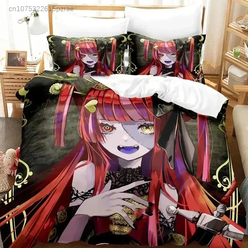 Anime Kureiji Ollie KUREIJI OLLIE Bedding Set 3D Printed Suitable For Bedroom Duvet Cover Set With Pillowcases Kids Home Textile