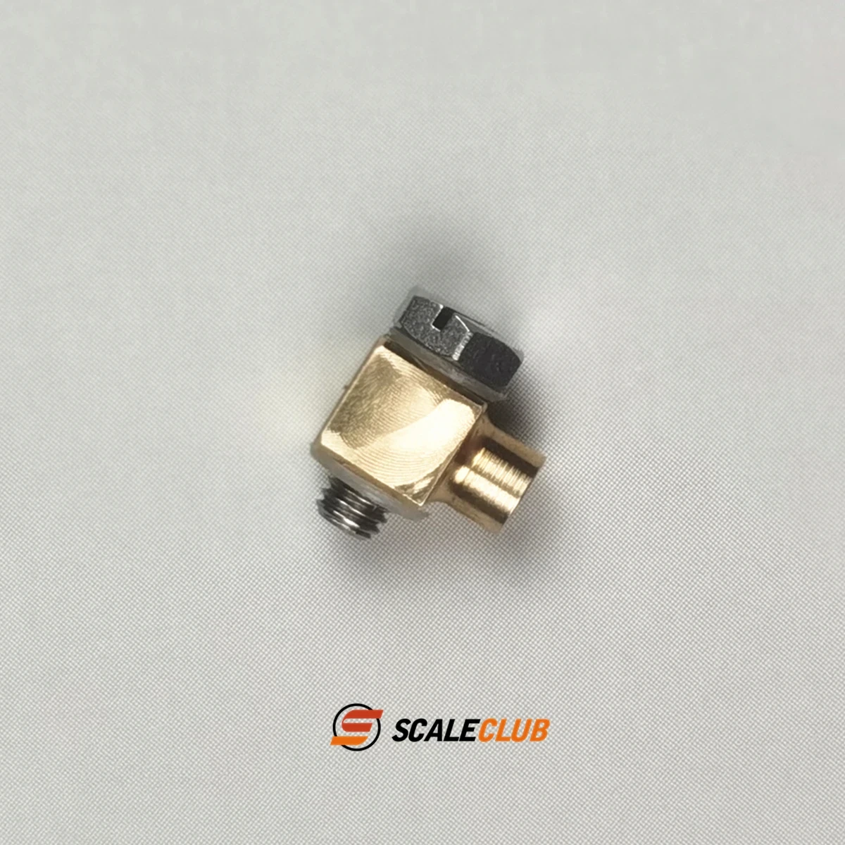 Scaleclub Model Hydraulic Nozzle 2.5mm Copper Tube Welding Turn 3mm Male Head For Tamiya Lesu For Scania Man Volvo Parts