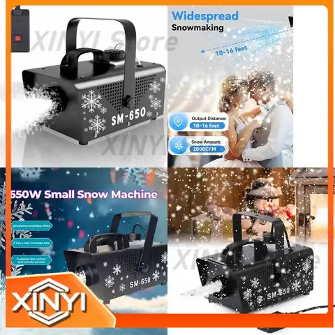 YI AN Snow Machine 600W Professional Outdoor Snow Maker Special Effect Stage Fog Equipment for DJ Disco Christmas Party