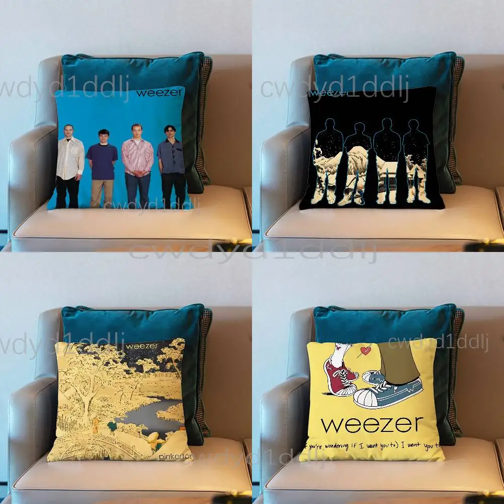 

W-Weezer Undone Pillow Case Short Plush Sofa Decorative Gift Home Double-sided Printing Cushio
