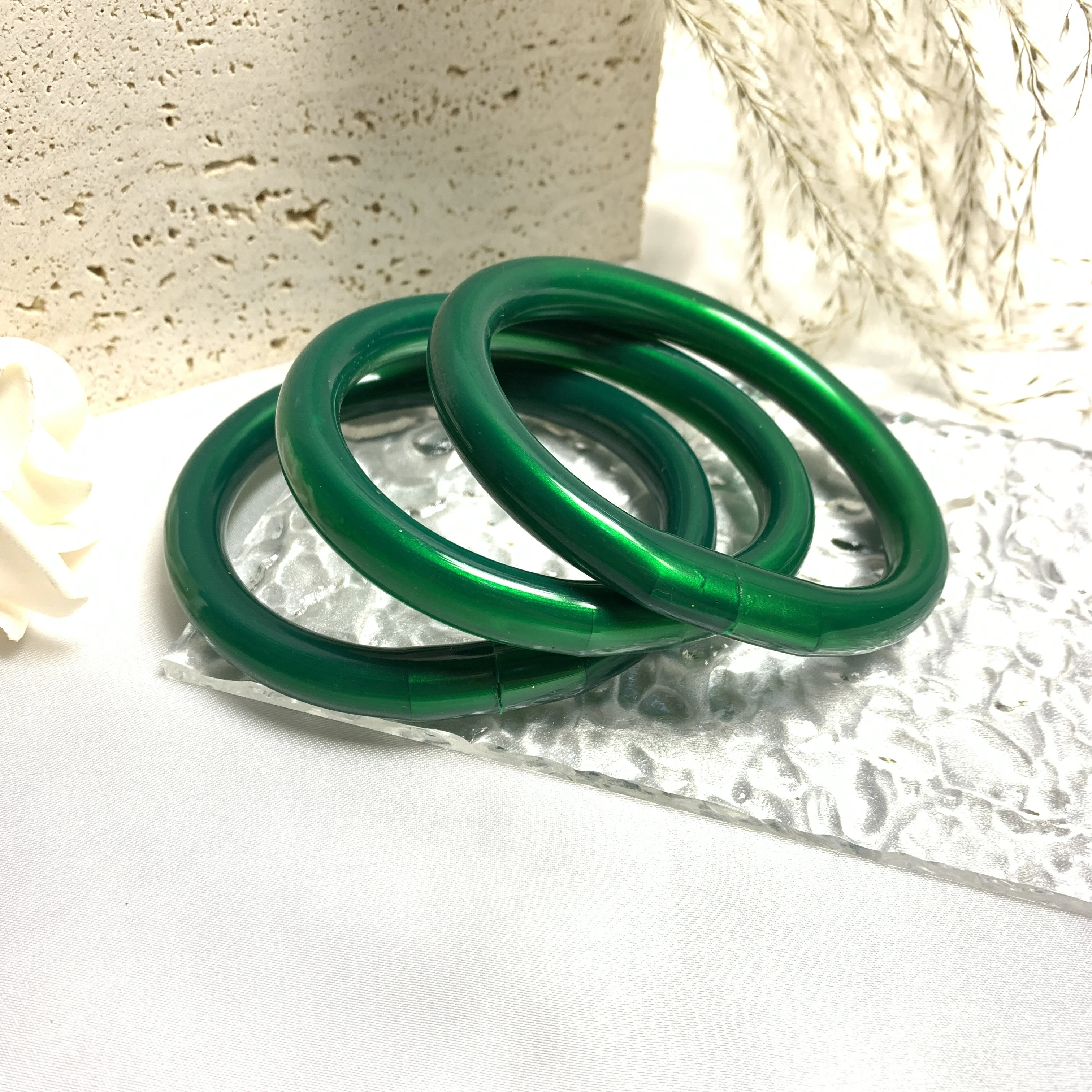 Thick Jelly Bangles Silicone Bracelets Meditation On Ganga For Women Girls Gifts Buddha Jewelry Bangles 3pcs/lot