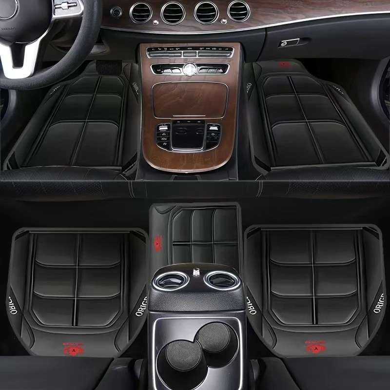 

Автомобильные коврики 5 шт., универсальные, из полиэфирного волокна, водонепроницаемые, защитные, для пола автомобиля, полный комплект, подходят для внедорожников, седанов, фургонов