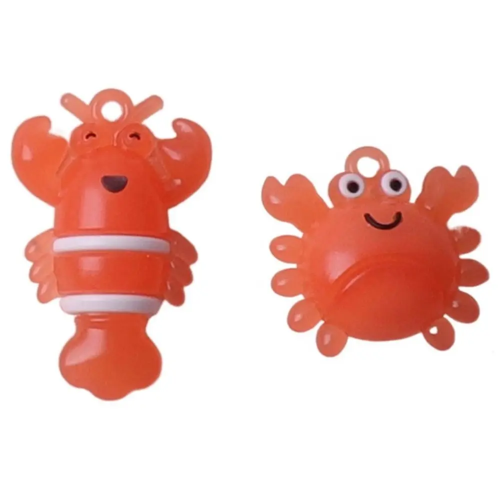 10Pcs Color-Changing Lobster Car Ornament Temperature Reminder Uv Sensitivity Car Hanging Pendant PVC Lobster Crab