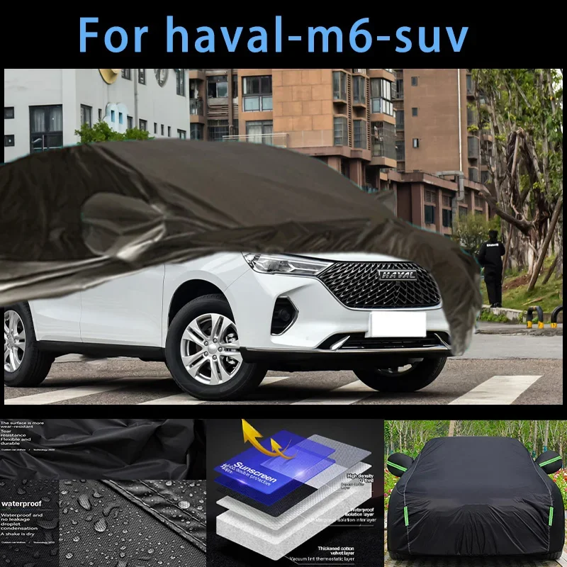 

For haval-m6-suv Outdoor Protection Full Car Covers Snow Cover Sunshade Waterproof Dustproof Exterior Car accessories