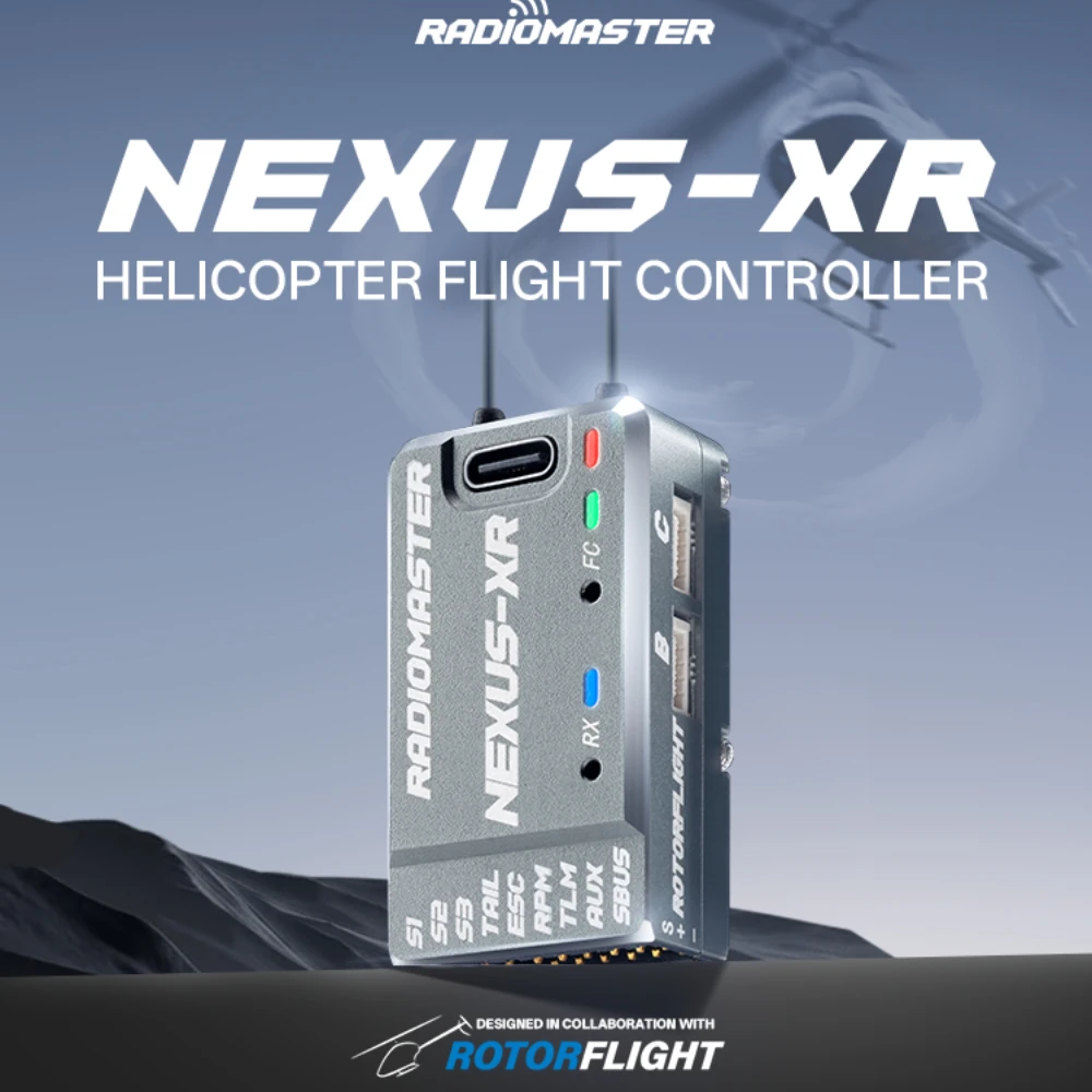 Radiomaster NEXUS-XR Helicopter Flight Controller Integrated 2.4G ELRS Receiver
