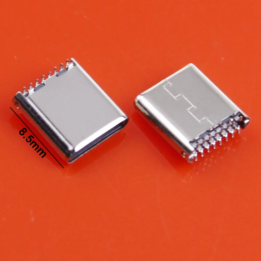 JCD 5pcs 16Pin Type C Connector SMT 180° Vertical USB Socket Plug Charging Port Charger Socket Data Wire Connector