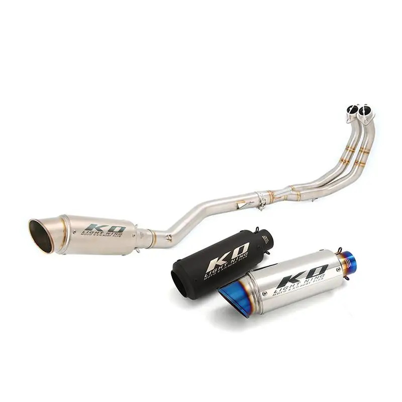 

Motorcycle Exhaust System Header Link Pipe 51mm Muffler Stainless Steel Escape Silencer For Honda CBR500 CB500F CB500X 2013-2022