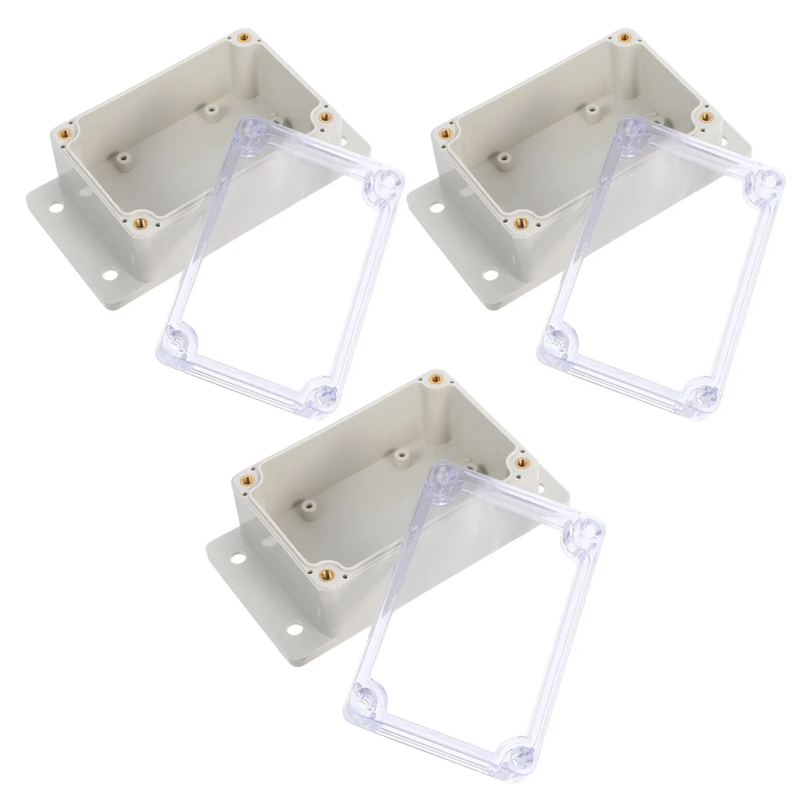 Electrical Junction Boxes Outdoor Waterproof Transparent Lid Weatherproof Plastic Power Distribution Box for Camping