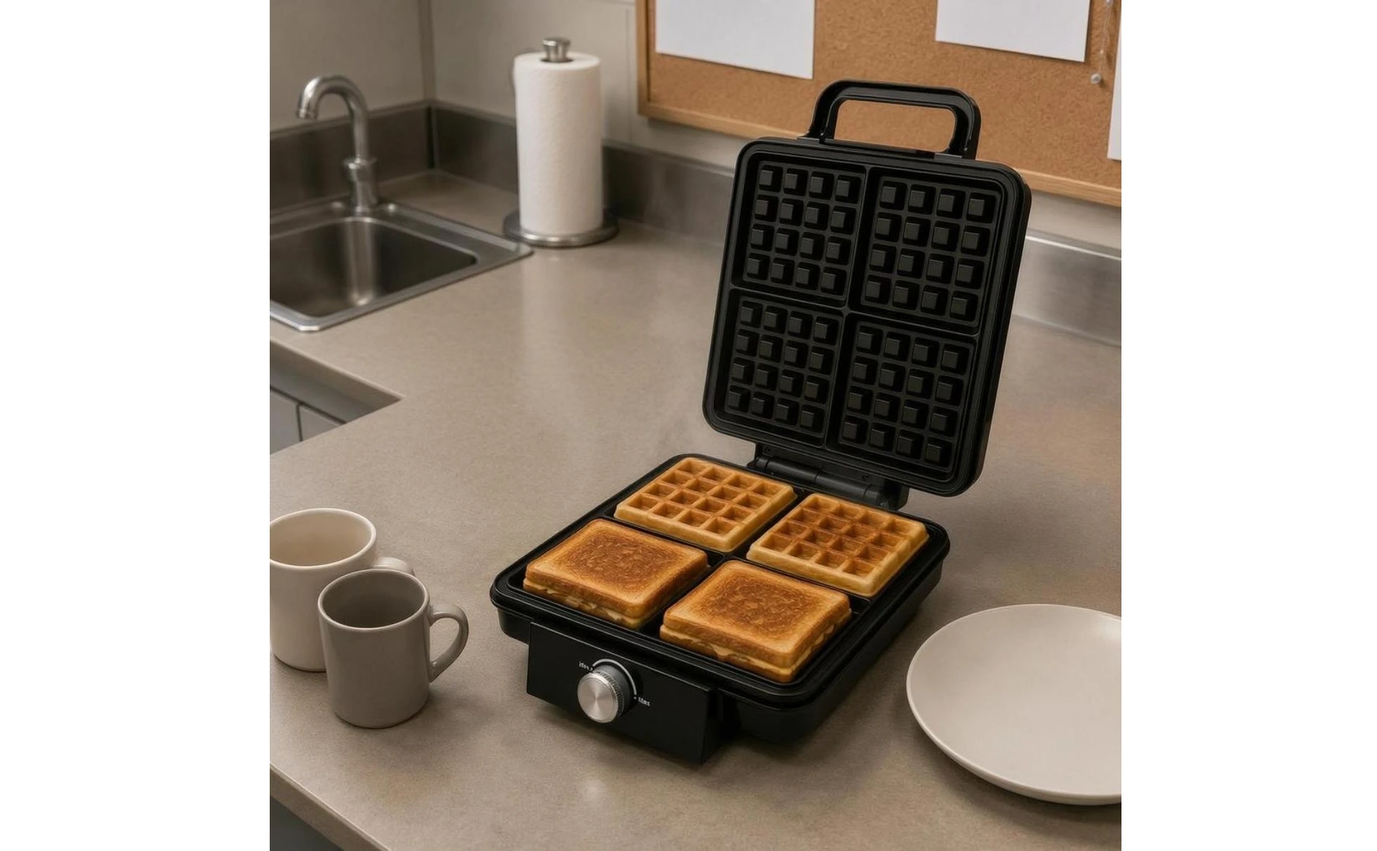4-Slice Waffle Appliance Non-Stick Coating 4 Slice Waffle Appliance Small Appliance Easy to Clean Heat-Resistant Handle Handle 4-Slice Waffle Appliance Non-Stick Coating 4 Slice Waffle Appliance Small Appliance Easy to Clean Heat-Resistant Handle Handle