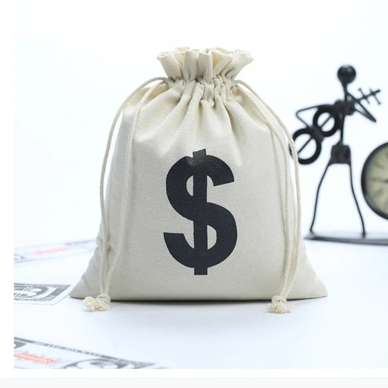 US Dollar Sign Coin Bar Wallet Change Money Storage Bag