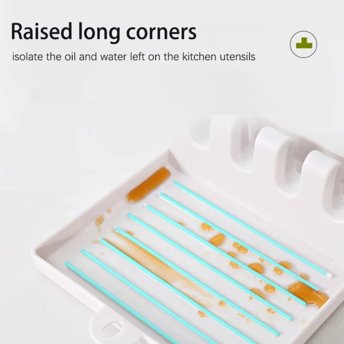 Non-slip Spoons Pad Kitchen Utensil Kitchen Spoon Holders Fork Spatula Rack Shelf Organizer Plastic Spoon Rest Chopsticks Holder