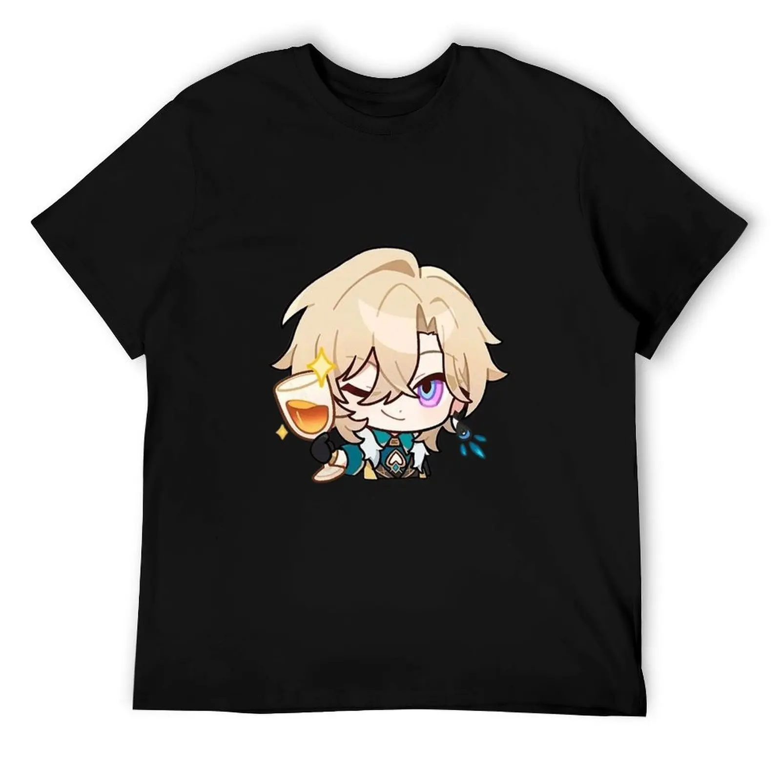 

Футболка Aventurine-Honkai Star Rail, футболки для мужчин, винтажная мужская футболка с рисунком, персонализированная футболка