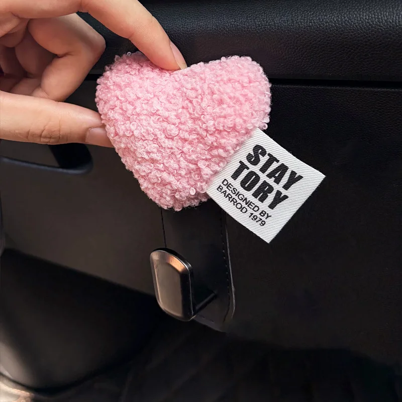 Car Passenger Glove Box Velvet Heart Hook For MINI COOPER CLUBMAN F54 F55 F56 F57 F60 R60 R61 Car Accessories Interior