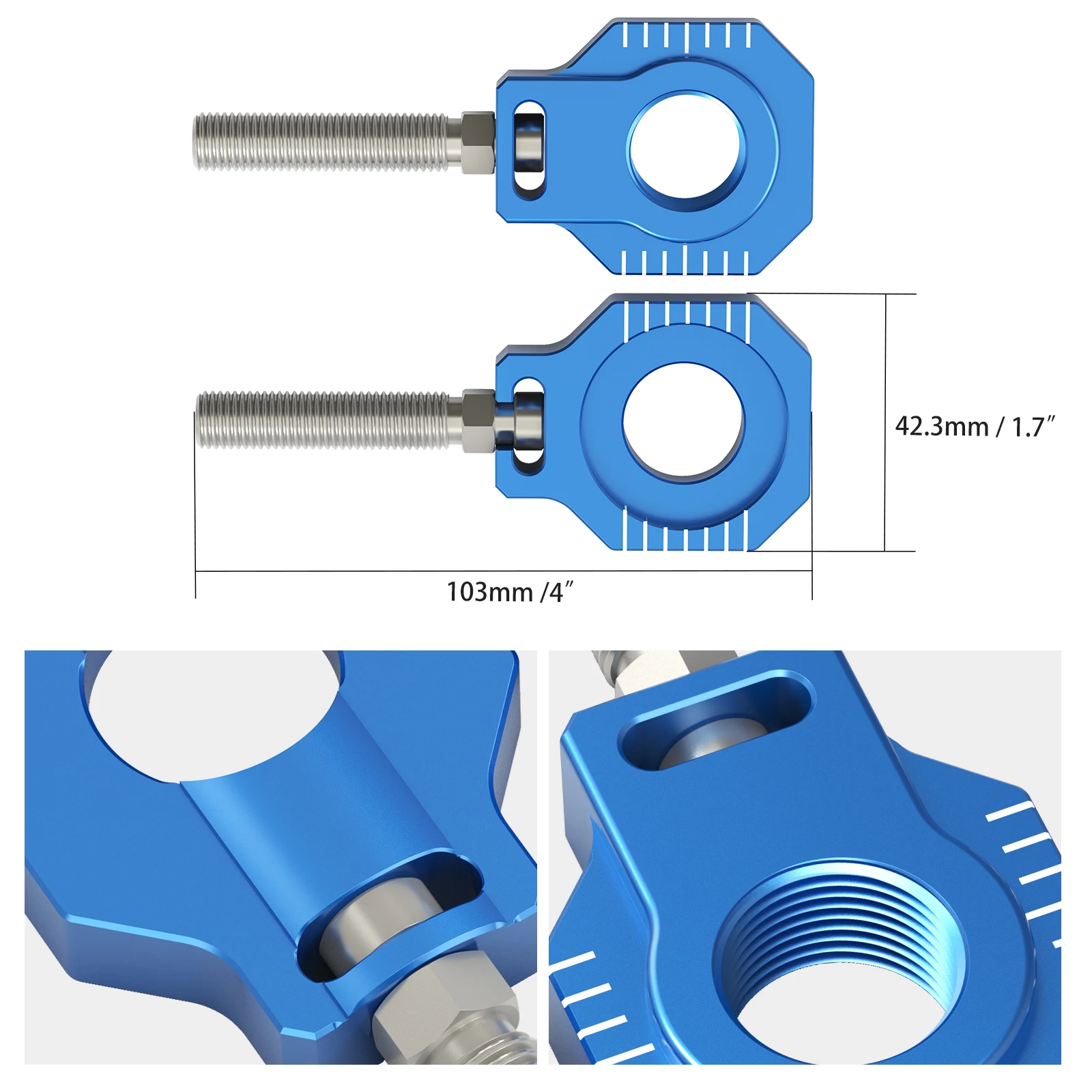 For Husqvarna TE 300 TE 250 FE 250 FE 350 FE 450 501 2014-2023 FC 250 350 450 2014-2015 20MM Rear Axle Blocks Chain Adjuster