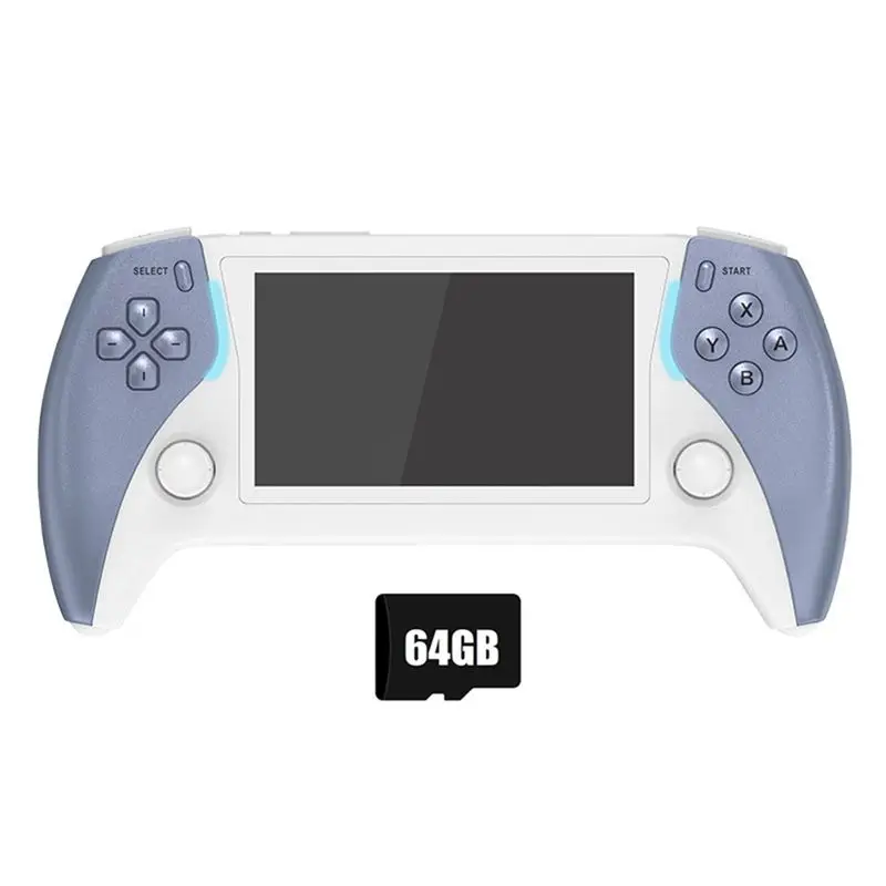 PROJECT X PRO Handheld Video Game Console 64G+15000 Games 4.3-Inch Display 3D Stereo Sound Support 20+Simulators A