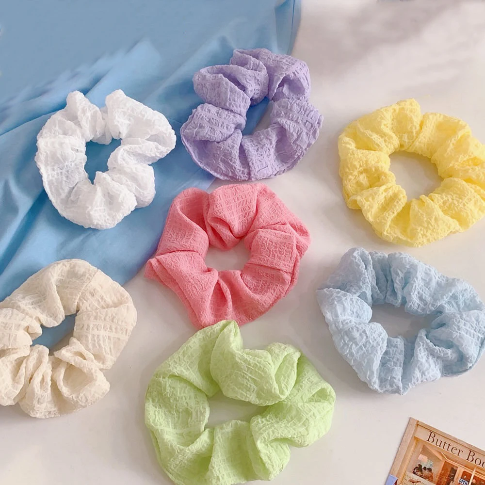 7 Stück Böhmen Candy Farbe Haargummis für Frauen Mädchen Niedliche elastische Haargummis Bänder Stirnband Gummibänder Haarschmuck – Detail 4