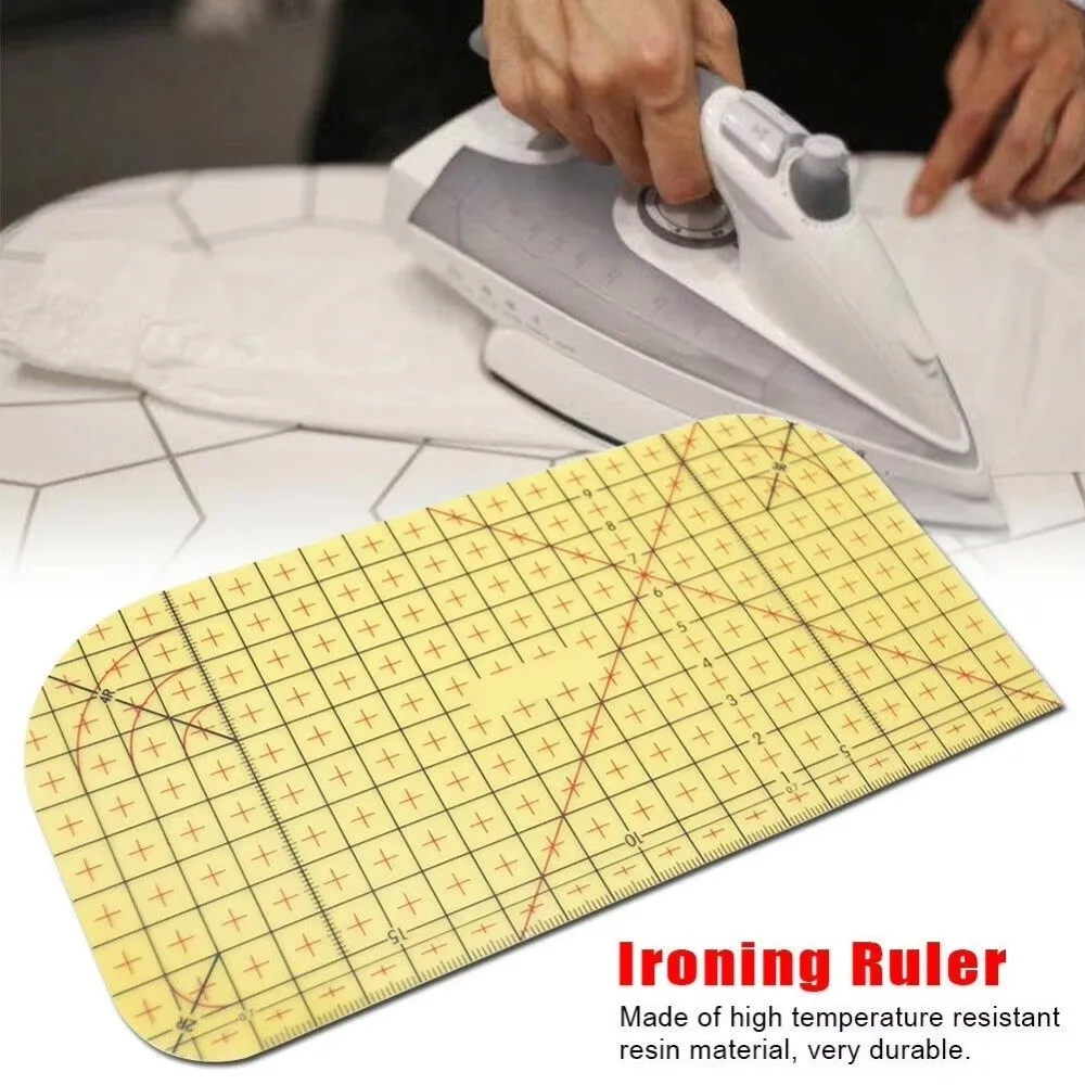 1/2Pcs Heat Resistant Hot Ironing Ruler Measuring Tool Clothing Making Patchwork Ruler DIY Resin Quilting Ruler Patchwork Craft