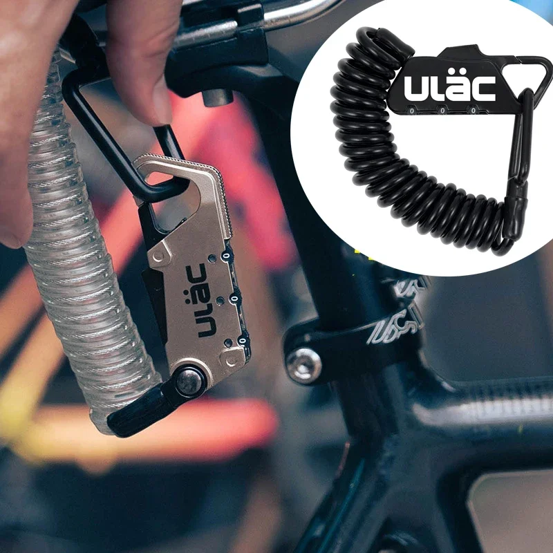 

Portable Lightweight Bicycle Cable Lock 4x1.2m Extended Spiral 3-Digit Combination Resettable Secure Portable Bike Equipment