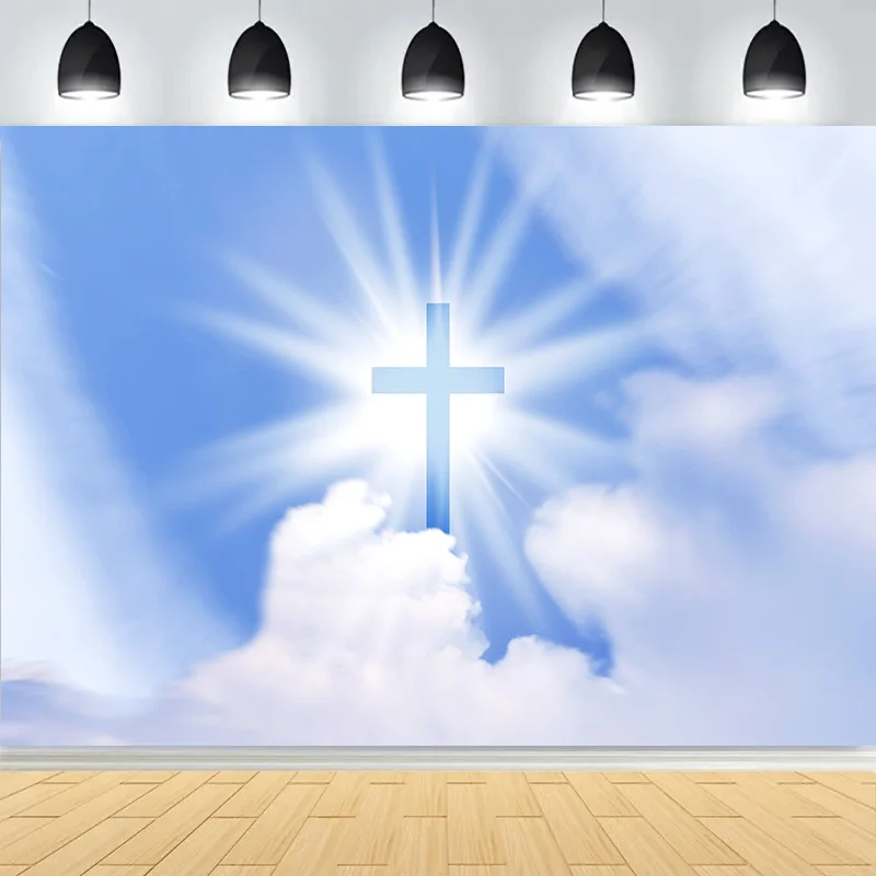 Manger Nativity Scene Background Mary Joseph Baby Jesus in a Rustic Sunset Shepherds Prayer Faith Photography Backdrops JU-05