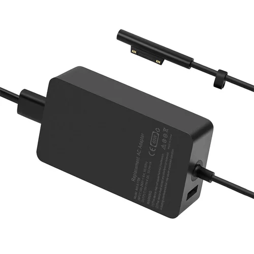 Imagen 2 del producto Cargador de portátil Adaptador de 65W Compatible con Microsoft Surface Pro 9/8/X/7/6/5/4/3 Surface Laptop 5/Studio/4/Go/3/2/1 Surface Book