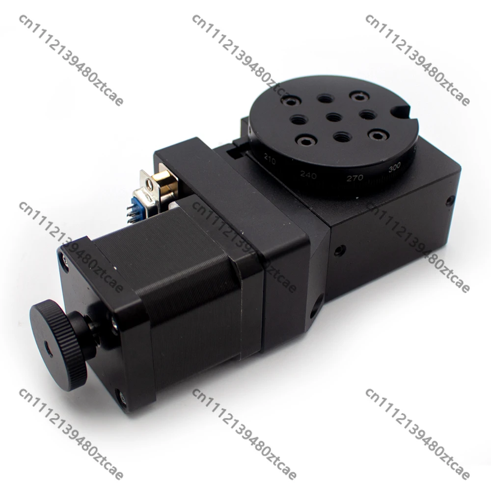 Electric Rotary Stage 60MM Precision Indexing Table, 360° Rotation Turntable Pan-Tilt Positioning Platform Model Y200RA60