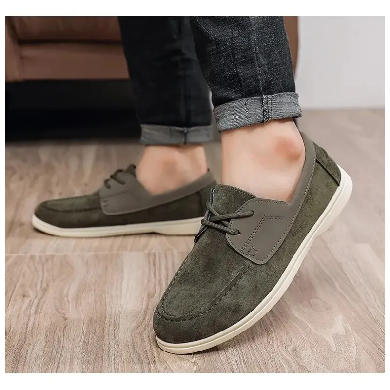 

Men's Breathable Spor Loers Driving Comfortable Large Size Casual oes Faionable Spring Autumn Season round Toe Rubber...