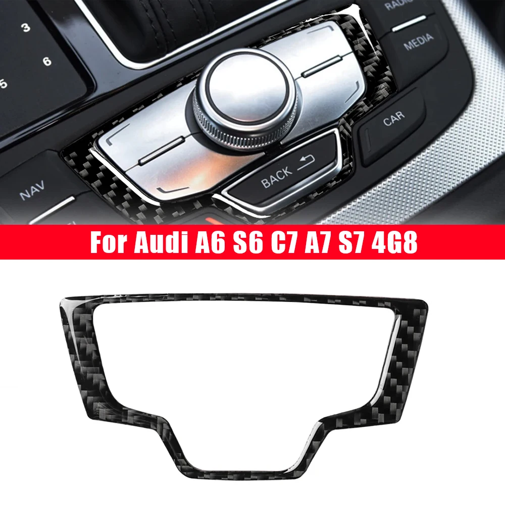 

Мультимедийная ручка, кнопка, накладка на панель, наклейка для Audi A6 S6 C7 A7 S7 4G8, наклейка для интерьера, аксессуары для El Coche, углеродное волокно