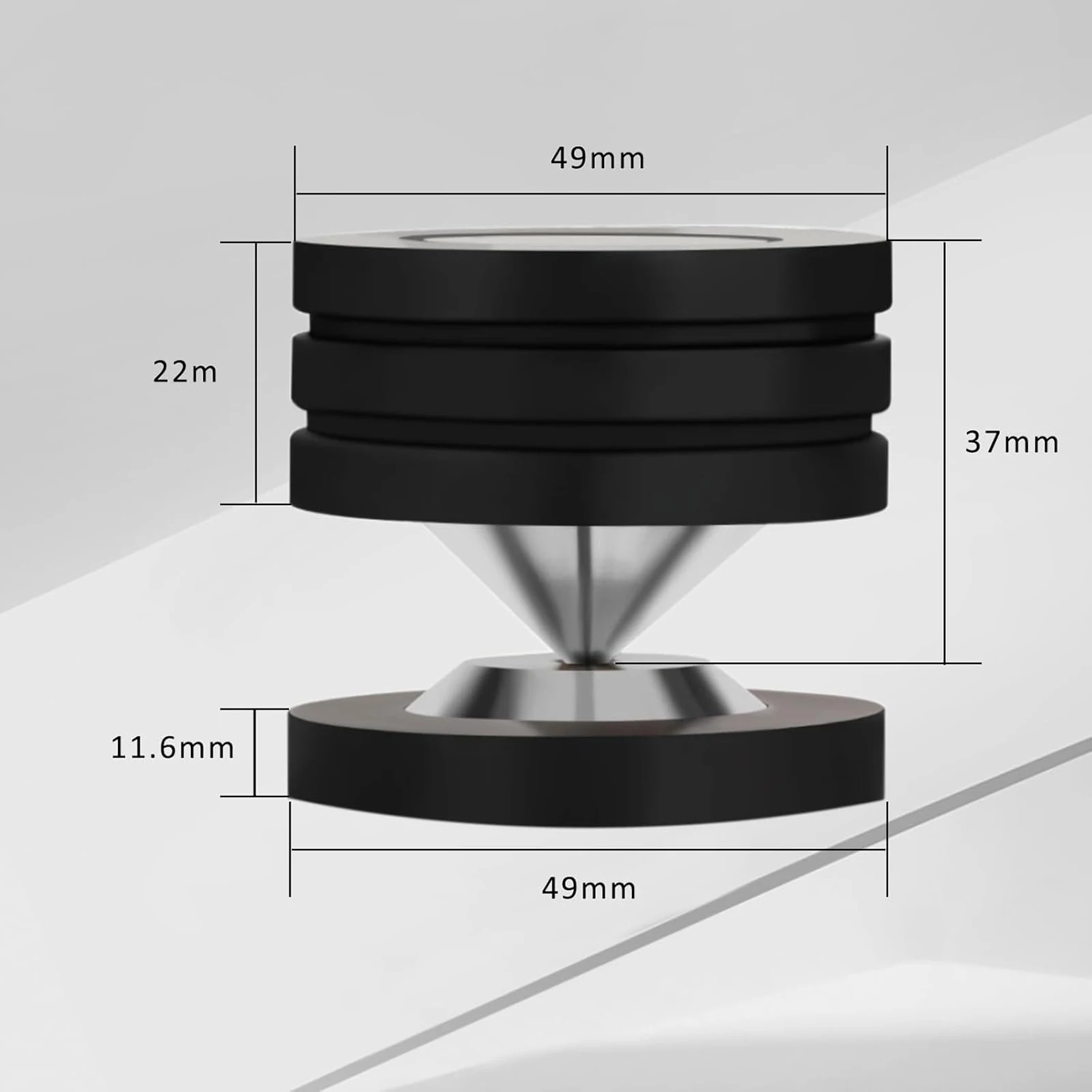 Sp4949 hi-end 4 peças de alumínio 49mm * 37mm/49mm * 12mm pés de isolamento alto-falante picos/almofadas cones de áudio montagens de alta fidelidade almofadas amplificador
