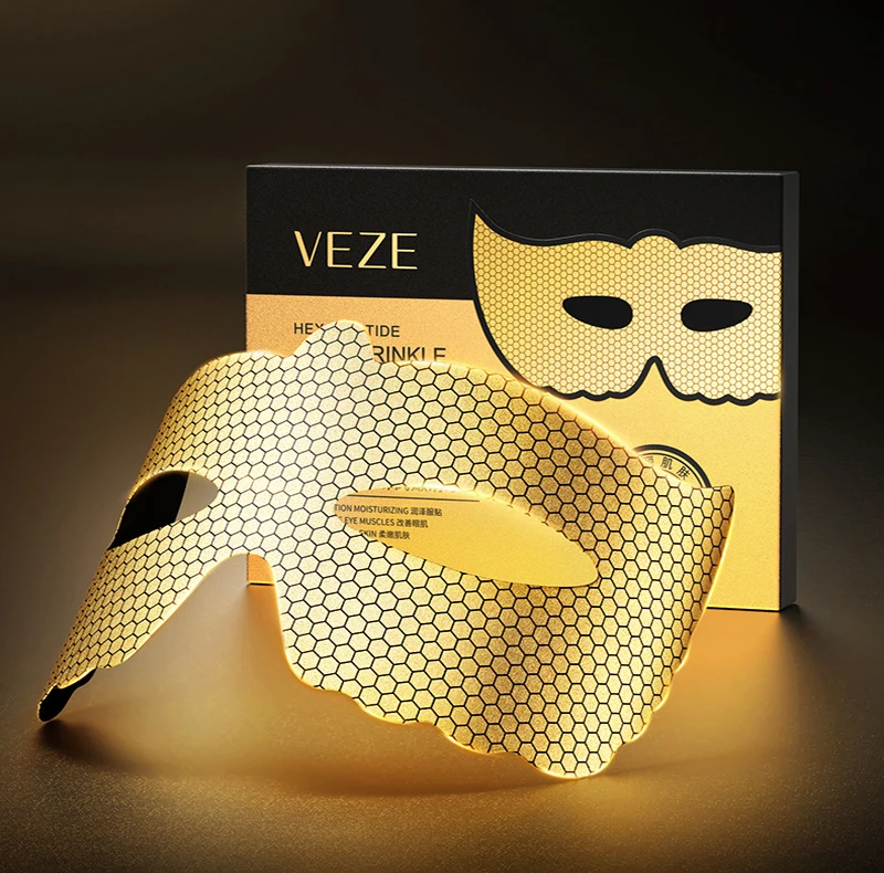 5pcs Peptide Golden Collagen Eye Mask Anti Wrinkle Double Firm Smooth Anti Dark Circle Eye Pathes Korean Eye Masks Skin Care