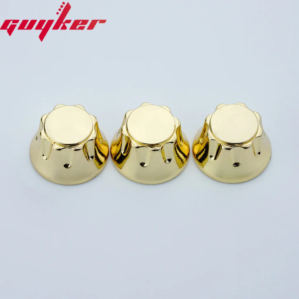 3PCS GUYKER Electric Guitar Bass Control Knobs Butterfly Style