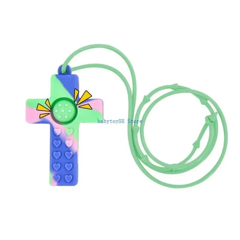 Y4UD Làm Dịu Silicone Chữ Thập Miếng Dán Đa Năng Cho Bé Nhạy Cảm Nướu