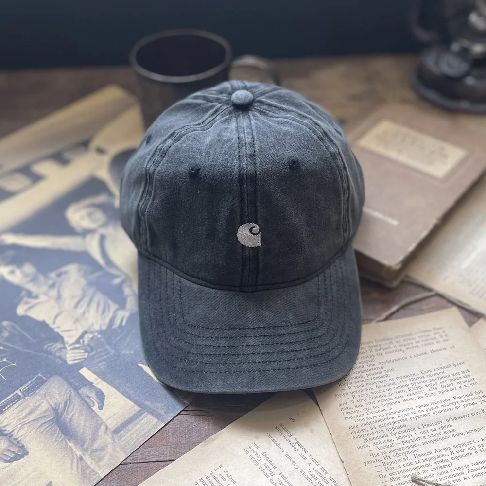 Simple Letter Baseball Cap for Women Korean Versatile Casual Duck Tongue Hat Summer Cotton Female Sun Visor Hats