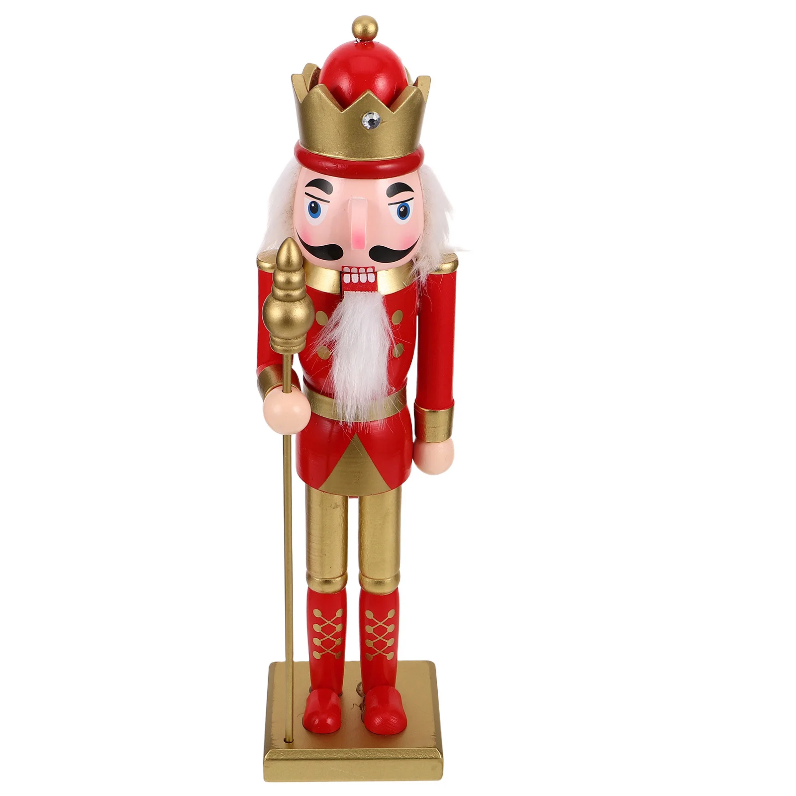

Wooden Christmas Nutcracker 38Cm Style Xmas Tabletop Mantel Fireplace Decoration Nutcracker