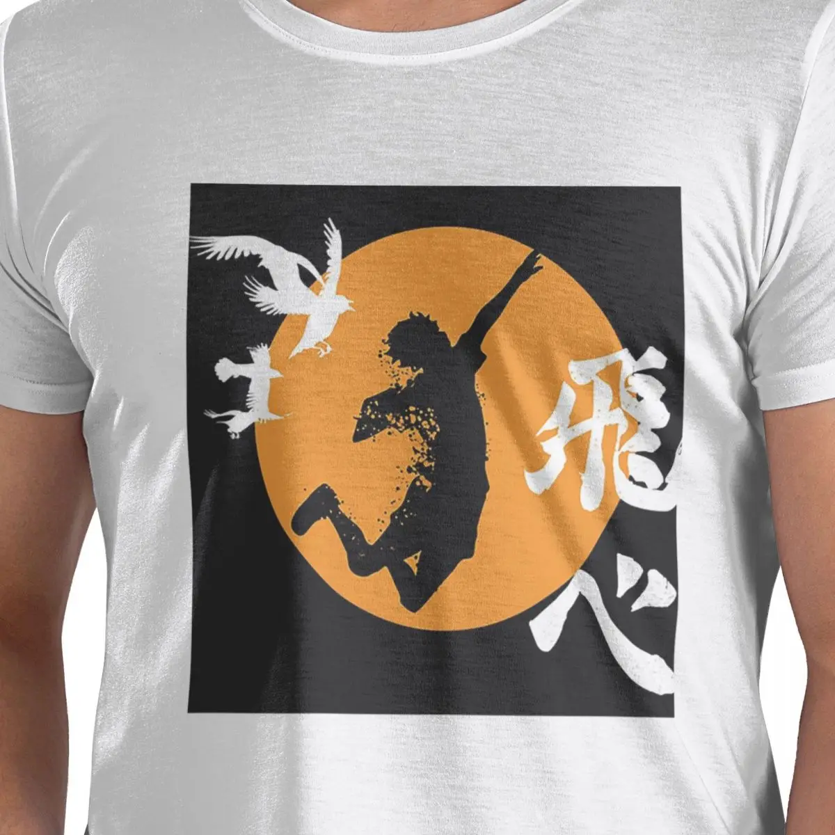 

Haikyuu Karasuno Fly High Manga аниме футболка из 100% хлопка мужские классические футболки мужские с круглым вырезом с коротким рукавом S-6XL