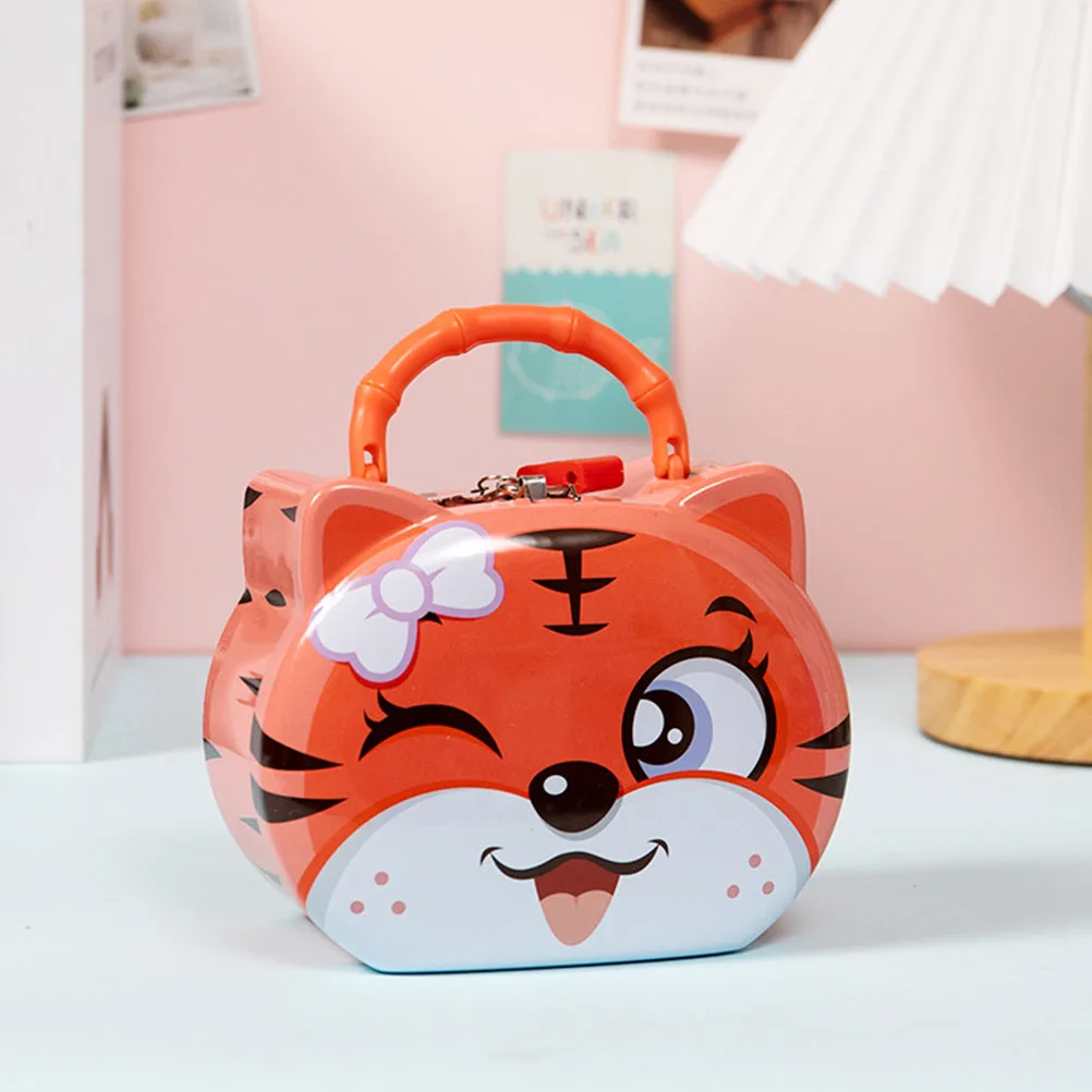 Tirelire tigre de dessin animé 3 pièces, boîte de rangement d'argent mignonne, pot d'épargne décoratif Durable pour chambre à coucher, salon, bureau d'étude