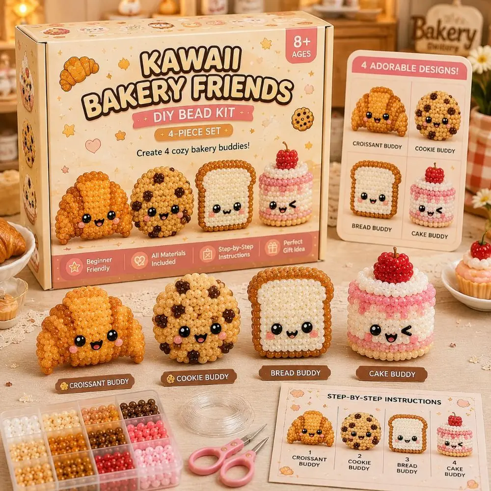 Tiny Beads 3D Beaded Animal Kit Animal Shape Cute Design Handmade Bead Art Kit Creative Craft Bead Weaving Kit Creative Activity
