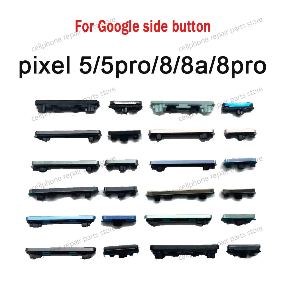 

Replacement Power On Off Side Key Button + Volume Up Down Side Button For Google Pixel 5 Pro 8 Pro 8A Volume Key Part