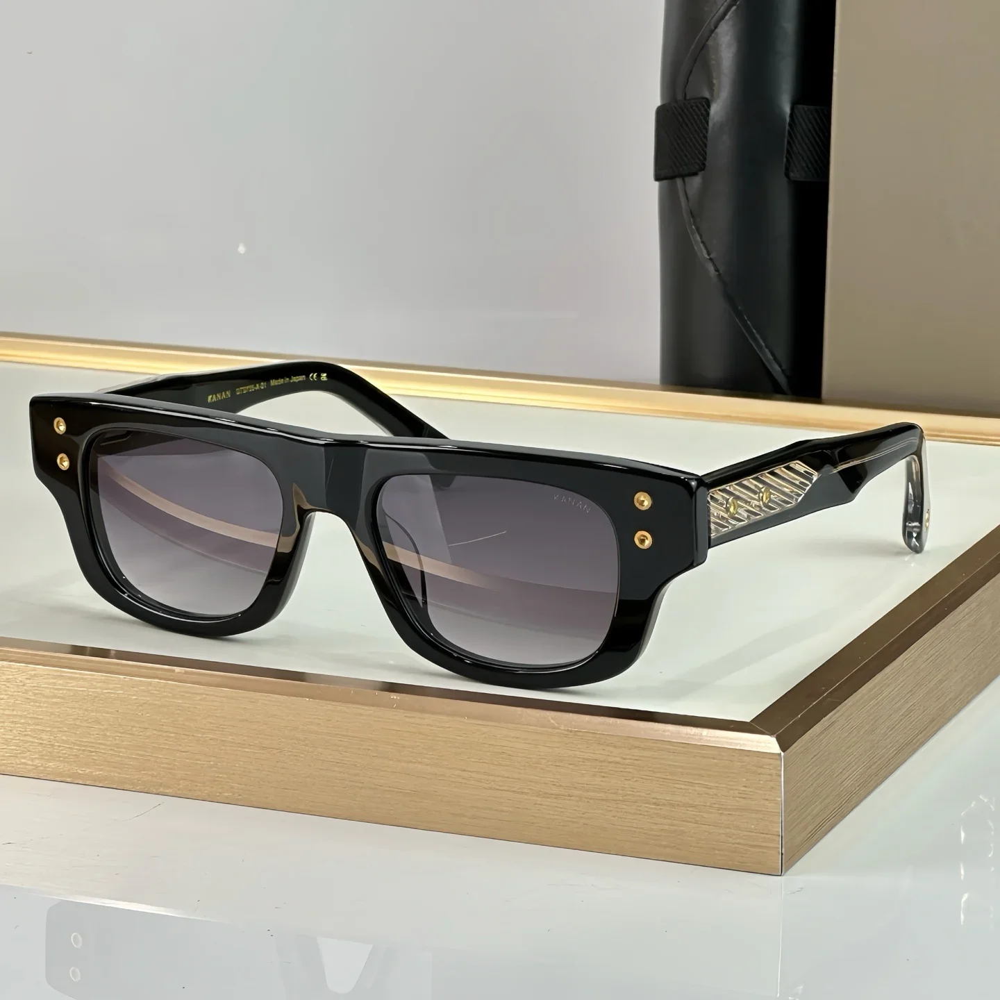 

DT KANAN DT735 52-20 Top Quality Sunglasses for Men and Women Retro Trend Luxury Acetate Titanium Designer Sunglasses UV400