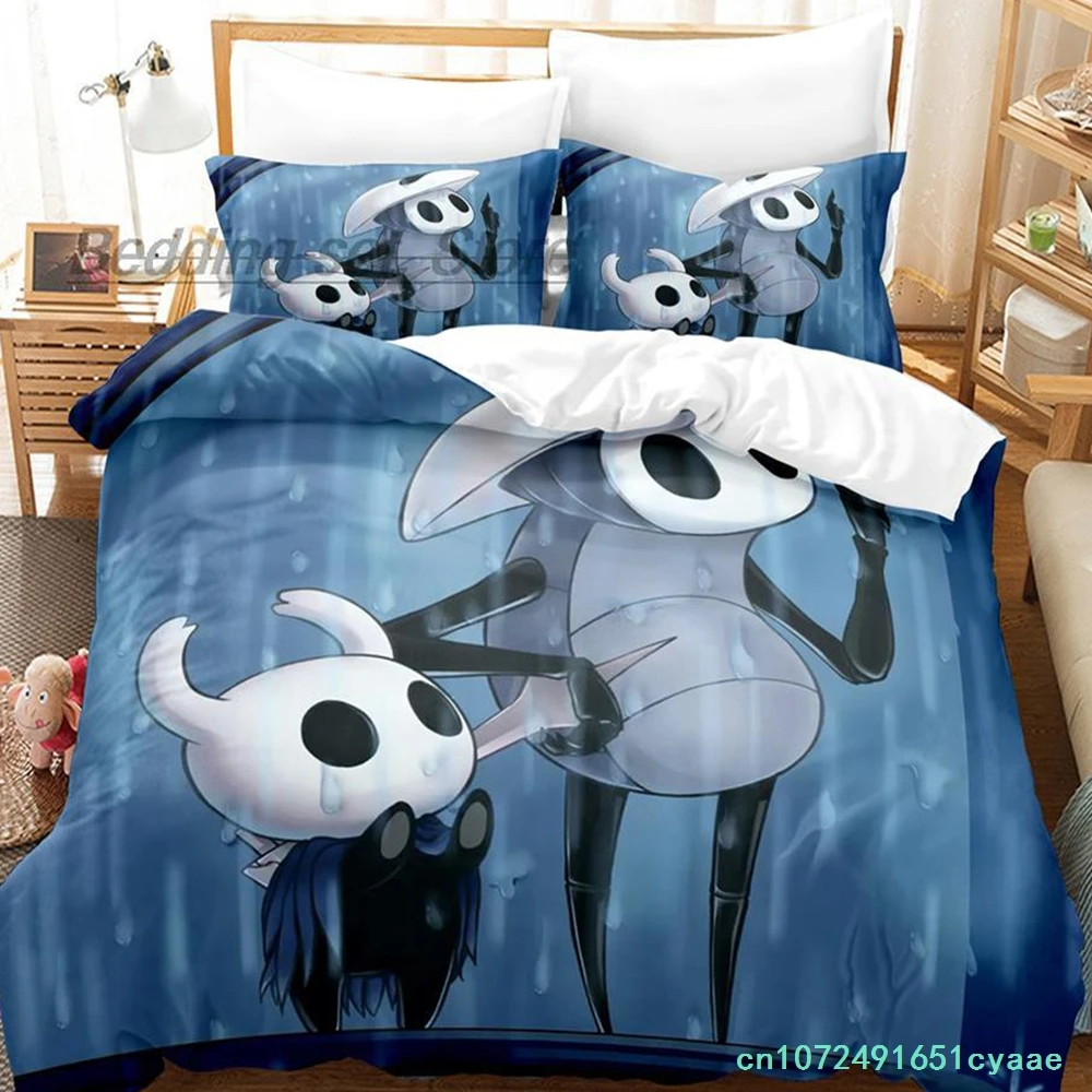 Hollow Knight Bedding Set Single Twin Full Queen King Size Bed Set Aldult Kid Bedroom Duvetcover Sets 3D Print Anime Kawaii 2022